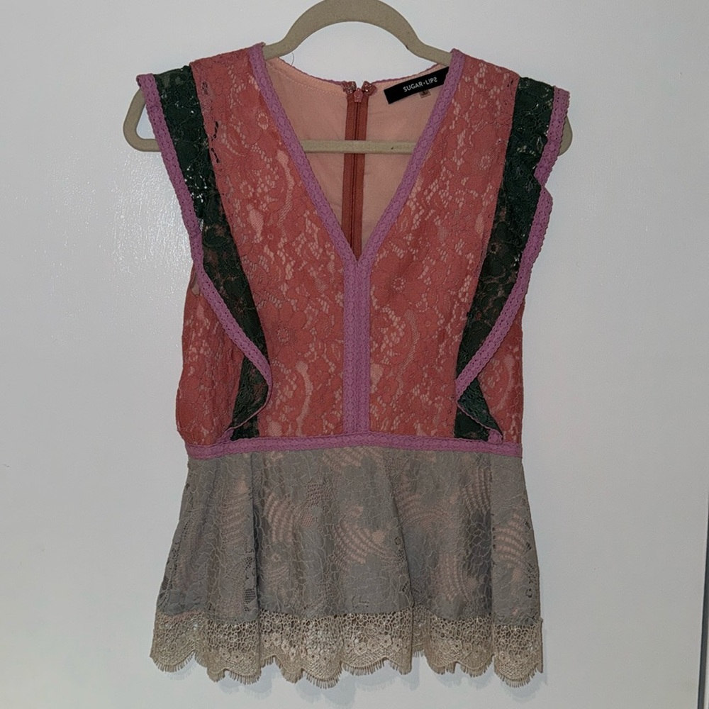 Sugar+Lips V-Neck Top